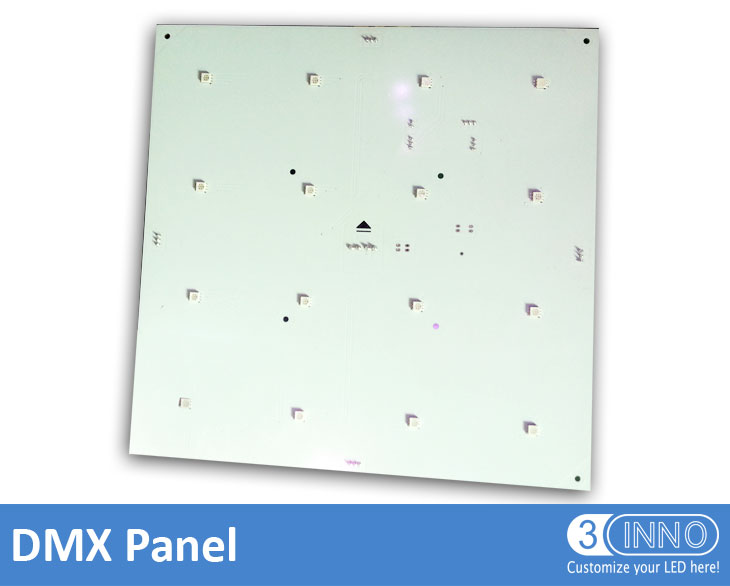 Pannello di 16 pixel DMX (25x25cm)