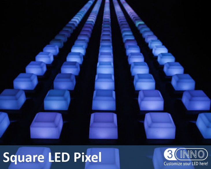 50mm piazza DMX LED Pixel coperta